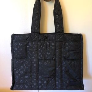 Head Porter Black Beauty Monogram Tote Bag